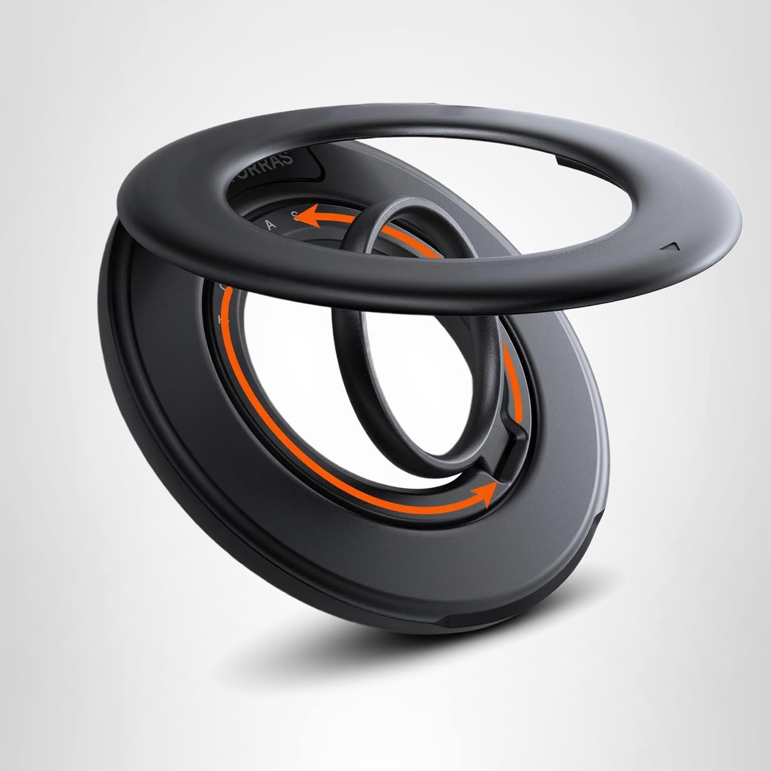TORRAS 2025 Flagship Magnetic Phone Grip Ring Holder Kickstand [2-Sided Magnetic] [360 Rotation] Fit for MagSafe Accessories for iPhone 17 16 15 14 13 12 11 Samsung, Google, Black - Image 10