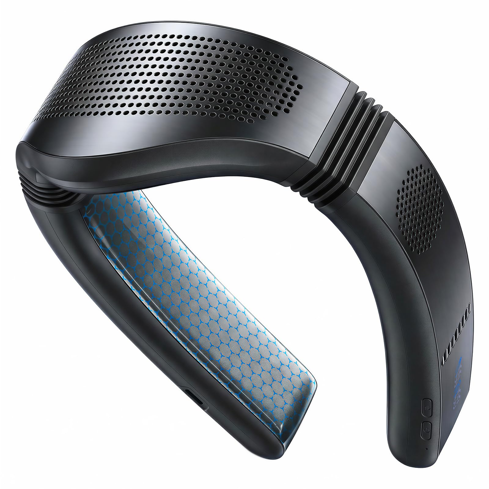 TORRAS 2026 COOLiFY Cyber Fold AI Neck Air Conditioner, Ultimate Cooling Max Cooling Area Neck Fan, Adjustable Strong Wind Neck Cooler for Neck & Face, Rechargeable Portable for Travel Outdoor, Black - Image 9