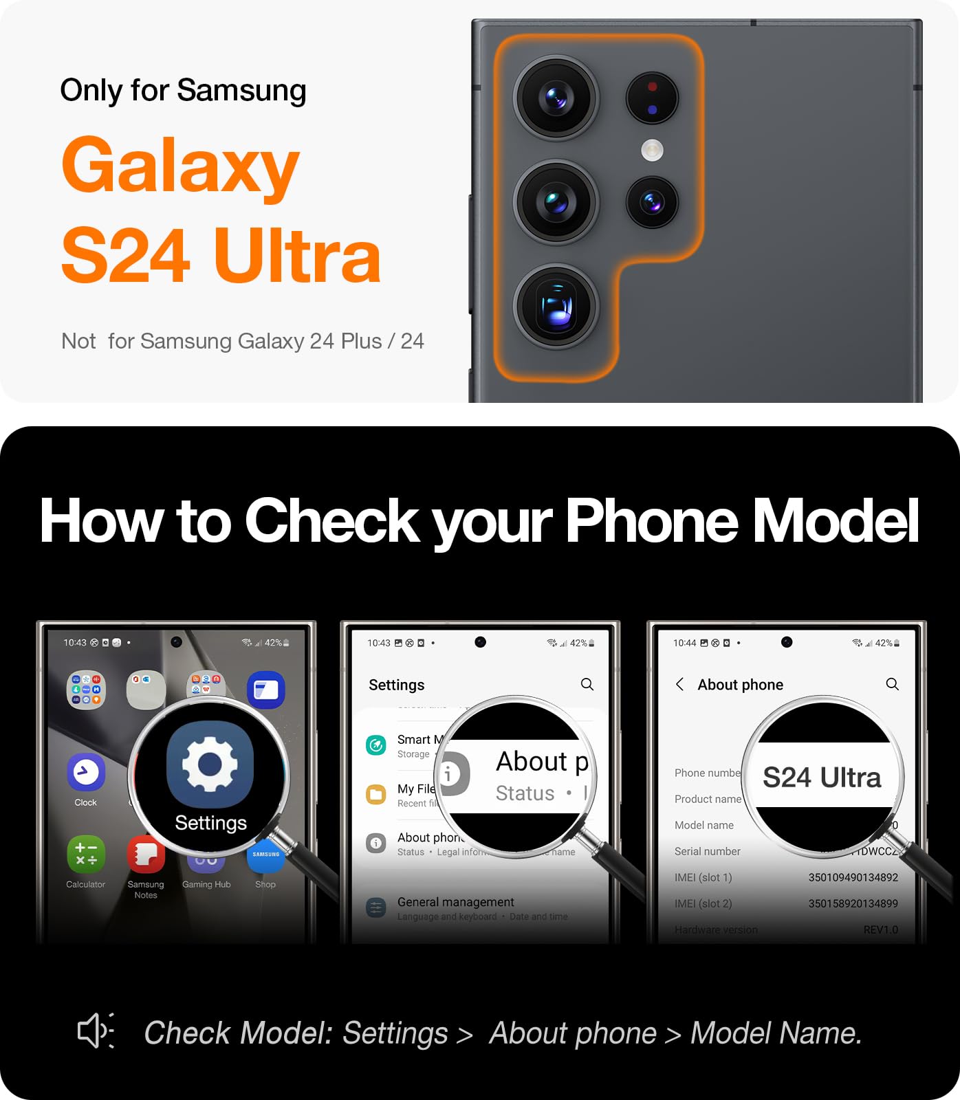 TORRAS 360°Spin Magnetic Stand for Samsung Galaxy S24 Ultra Case, Compatible with Magsafe, Shockproof Military Grade Protective Slim Galaxy S24 Ultra Phone Case with Kickstand & Ring Holder, Purple - Image 7