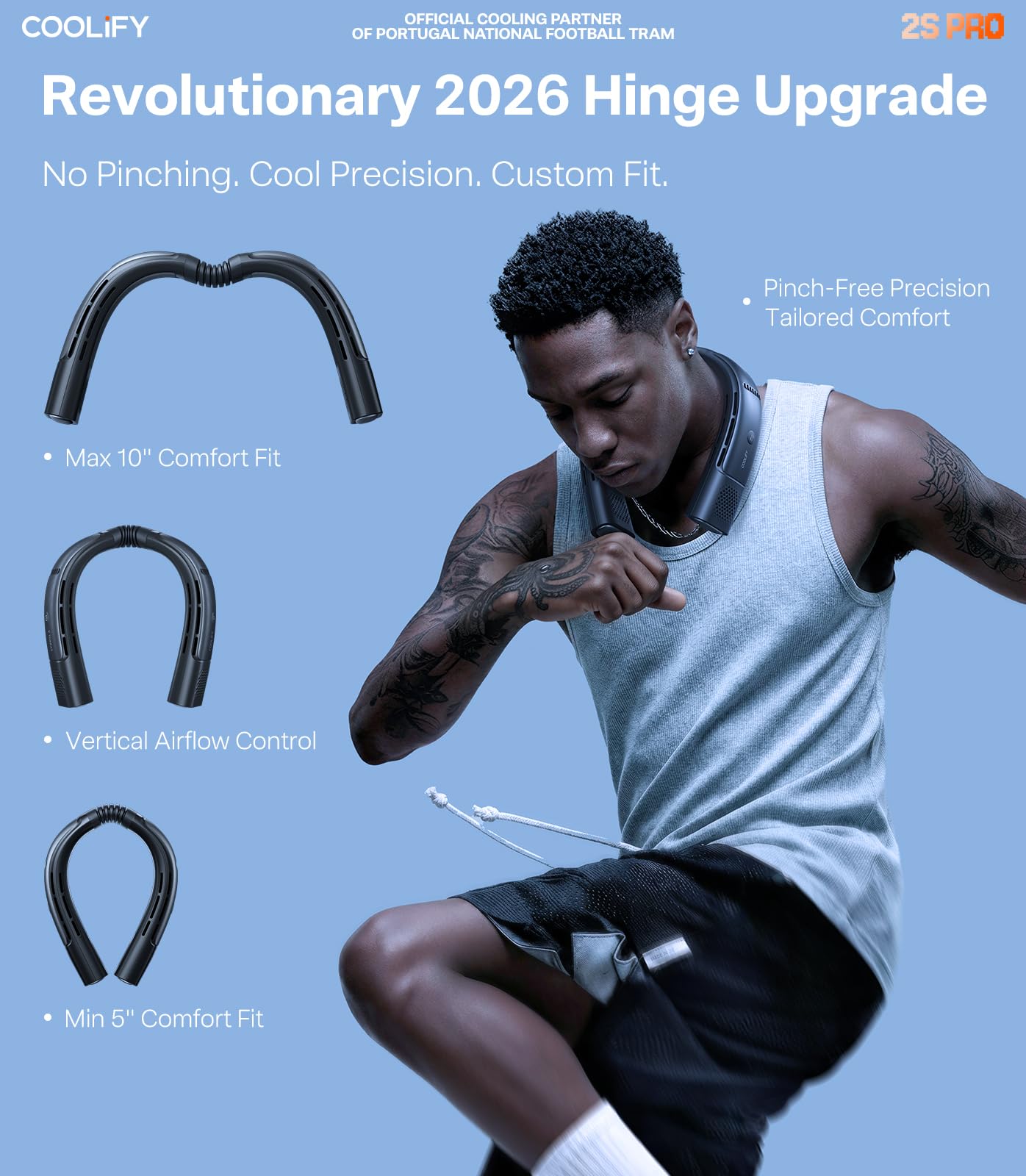 TORRAS Coolify 2026 Neck Air Conditioner 2S PRO, Ice-Feel Semiconductor Cooling Neck Cooler & Personal Air Conditioner for Golf, City Walk, Vacation Travel & Music Festival, Premium Summer Gift, Black - Image 5