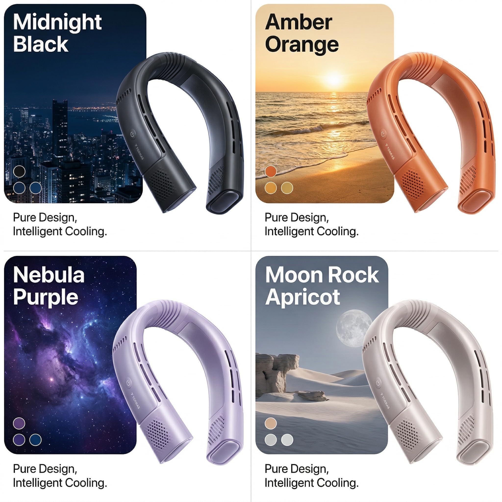 TORRAS Coolify 2026 Neck Air Conditioner 2S PRO, Ice-Feel Semiconductor Cooling Neck Cooler & Personal Air Conditioner for Golf, City Walk, Vacation Travel & Music Festival, Premium Summer Gift, Black - Image 8