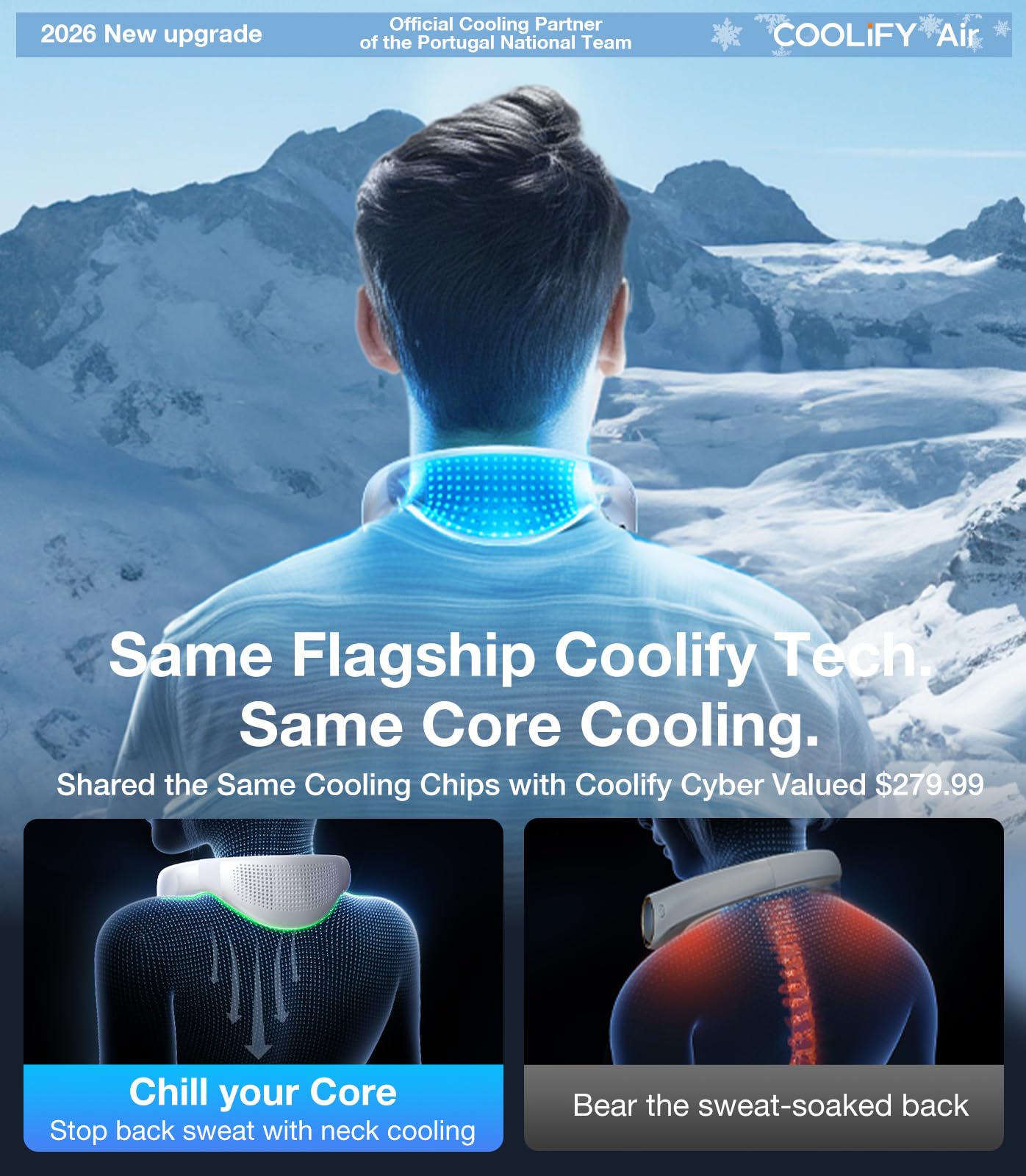 TORRAS COOLiFY Air 2026 Upgraded Neck Fan Air Conditioner, Dual-Airflow Pro Cooling, Ultra Light Portable Fan Rechargeable, Personal Cooling Fan Travel Essentials, Gift for Mom Wife Mother, Black - Image 9