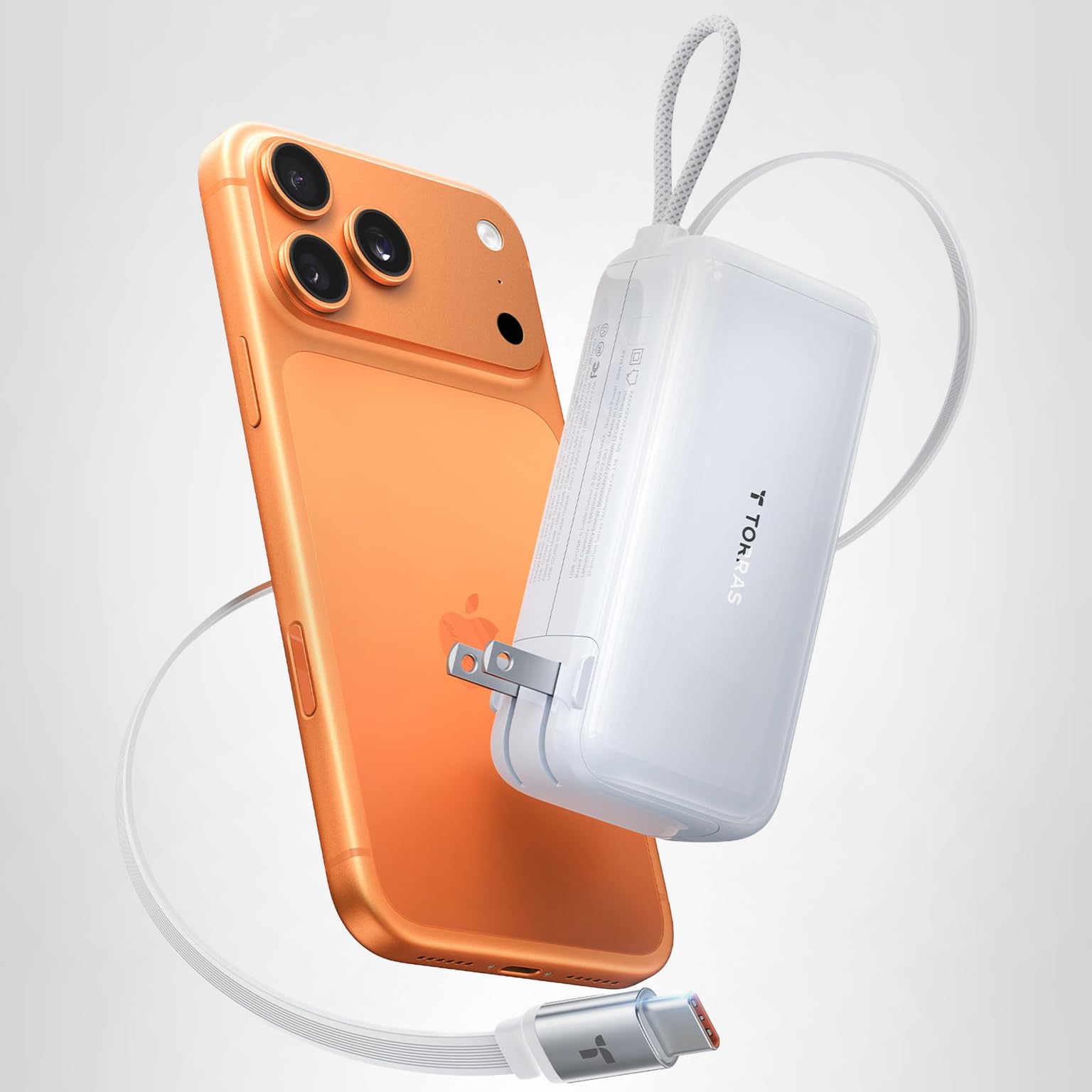 TORRAS EasyGO 3-in-1 Portable Charger with Retractable USB-C Cable & Wall Plug, 10000mAh Power Bank, 35W Fast Charging Travel Essentials for iPhone 17/16 Pro Max, Samsung, iPad, MacBook Air - Image 10