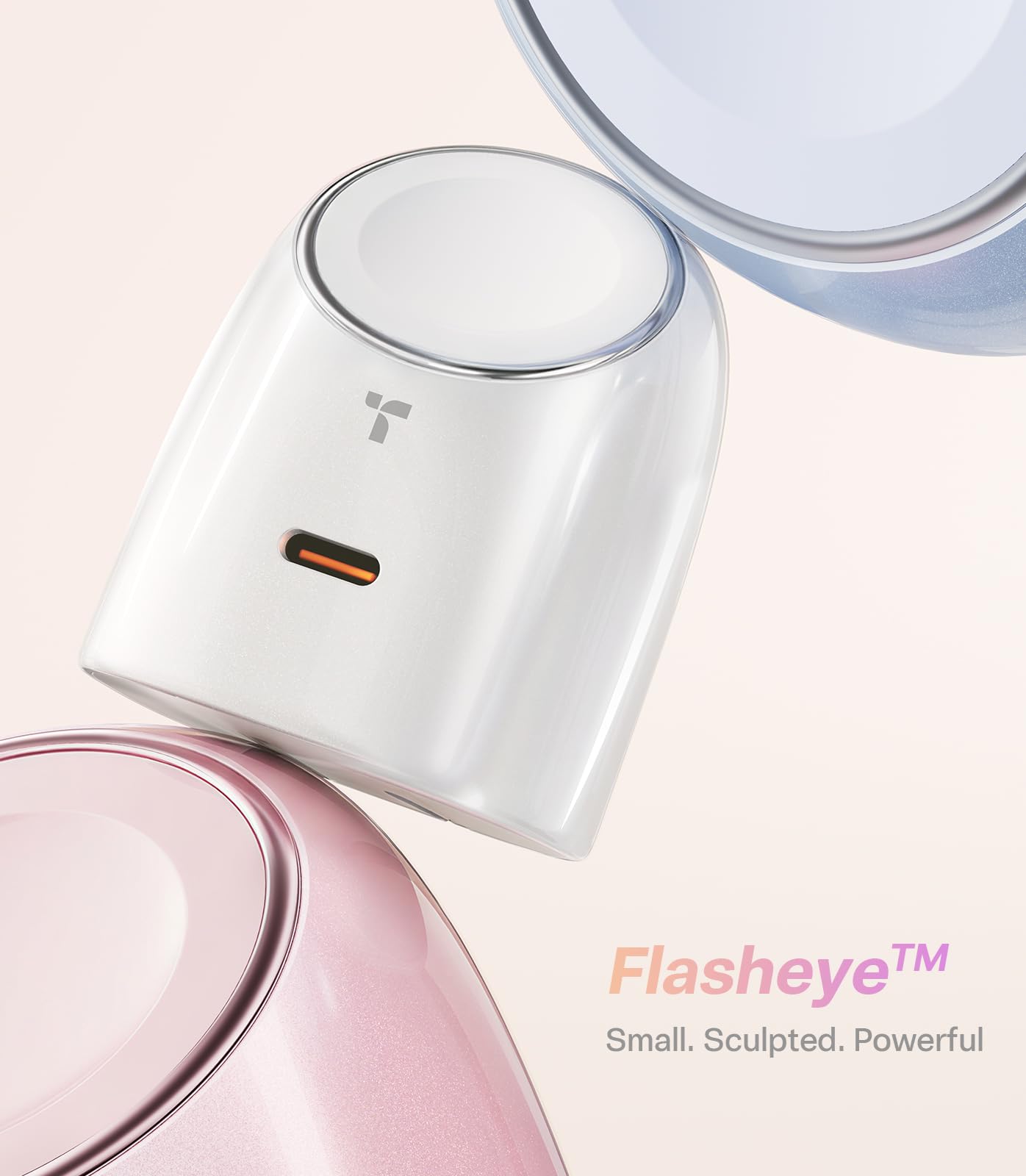 TORRAS Flasheye for Apple Watch Charger & iPhone Charger, 2-in-1 GaN 45W USB C Phone Charger, Foldable Compact Wall Charger Block for Travel, Bedside, Fast Charging for iPhone,iPad,AirPods, Warm White - Image 9