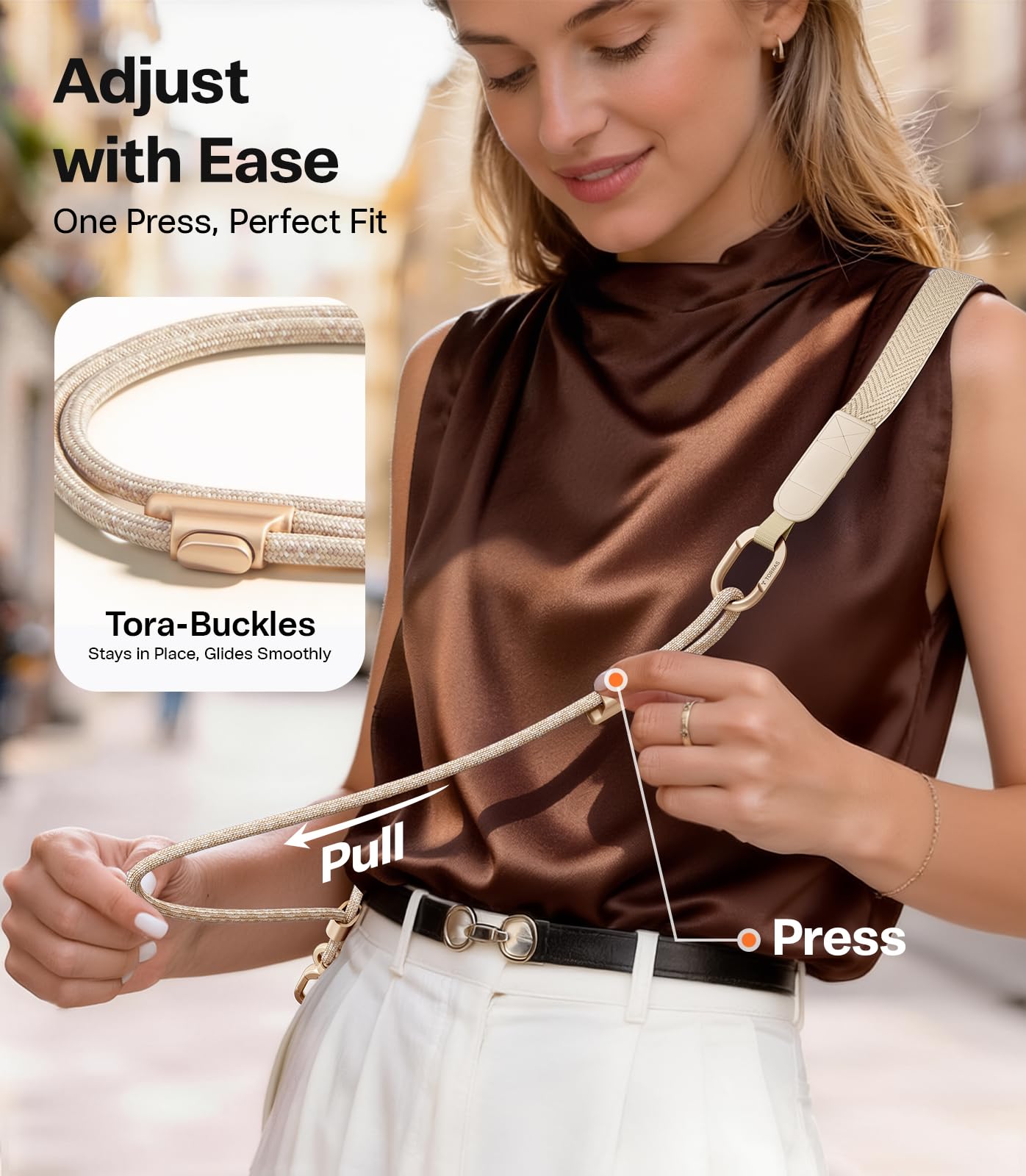 TORRAS Freedom Phone Lanyard Crossbody, Adjustable Lightweight Phone Strap with 2 Phone Tabs - Image 6