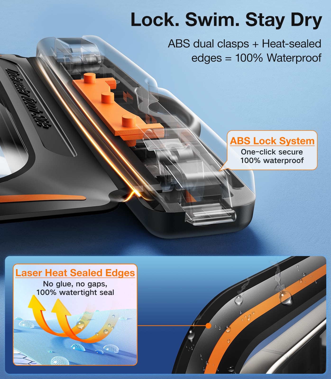 TORRAS IPX8 Waterproof Phone Pouch Floating, Underwater Screen Touchable, Water Proof Case with Lanyard for iPhone 17 Pro Max 16 S26, Cellphone Dry Bag Cruise Essentials 7.0 inch, Black - Image 4