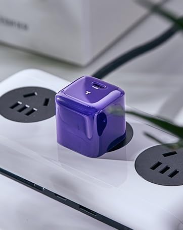 TORRAS Low Temp 30W USB C Charger Block for iPhone 16 Pro Max/15/14/13【Heat-Free Ensure Security】【2024 GaN PD3.0 Compact】 Type C Charger Fast Charging for iPhone 16/15/Samsung/AirPods 4/iPad..Purple - Image 7