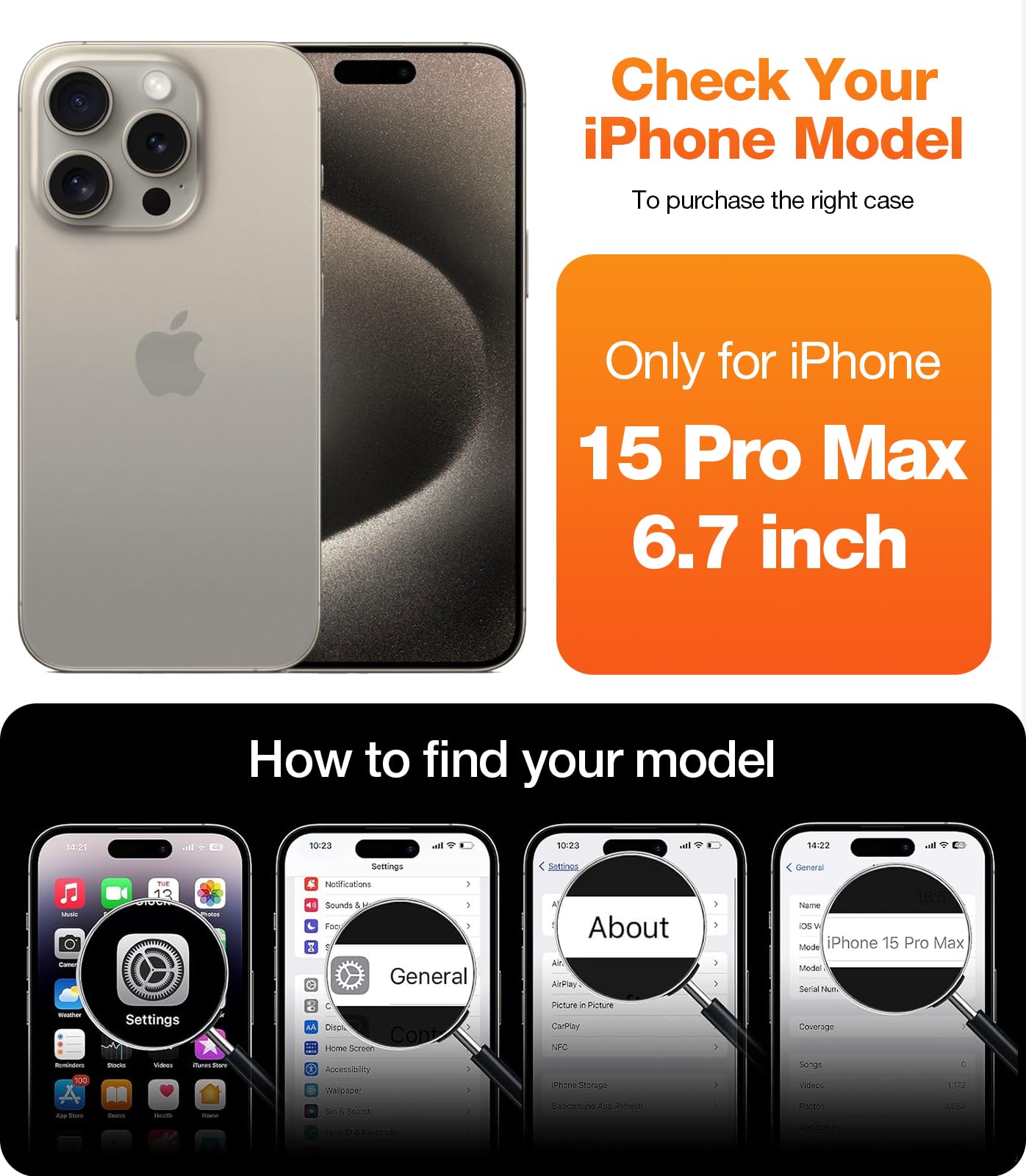 TORRAS Magnetic for iPhone 15 Pro Max Case, [Compatible with MagSafe] [Non-Yellowing] 12FT Military Grade Drop Tested Slim Protective Anti-Scratch Cover, Guardian Series, Crystal Clear 6.7" - Image 7