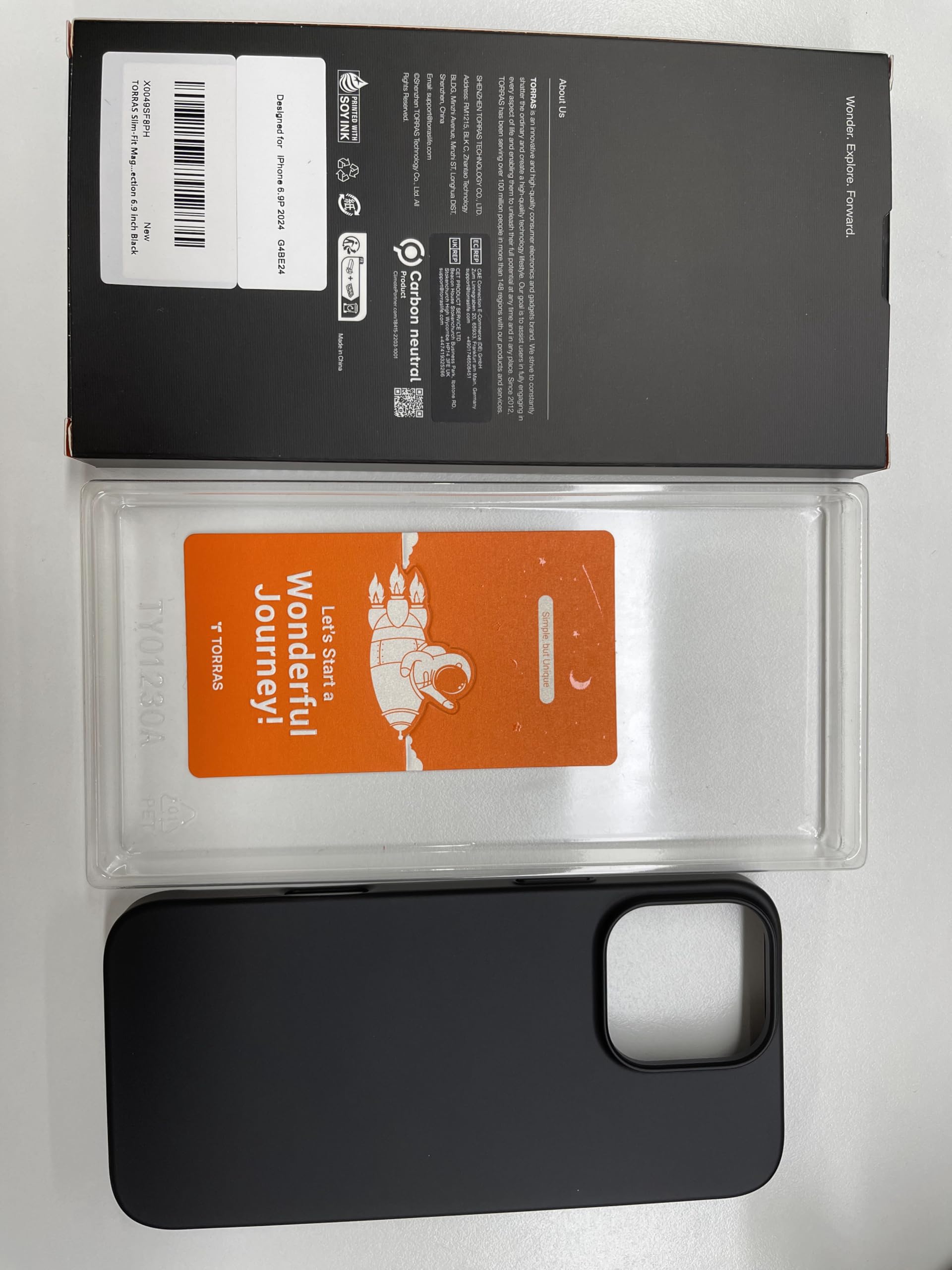 TORRAS Magnetic Slim-Fit for iPhone 16 Pro Max Case 6.9 inch, Ultra-Thin 16 ProMax Phone Case Compatible with MagSafe, Light Anti-Scratch Matte Hard PC Bayer OriginFit, Black - Image 8