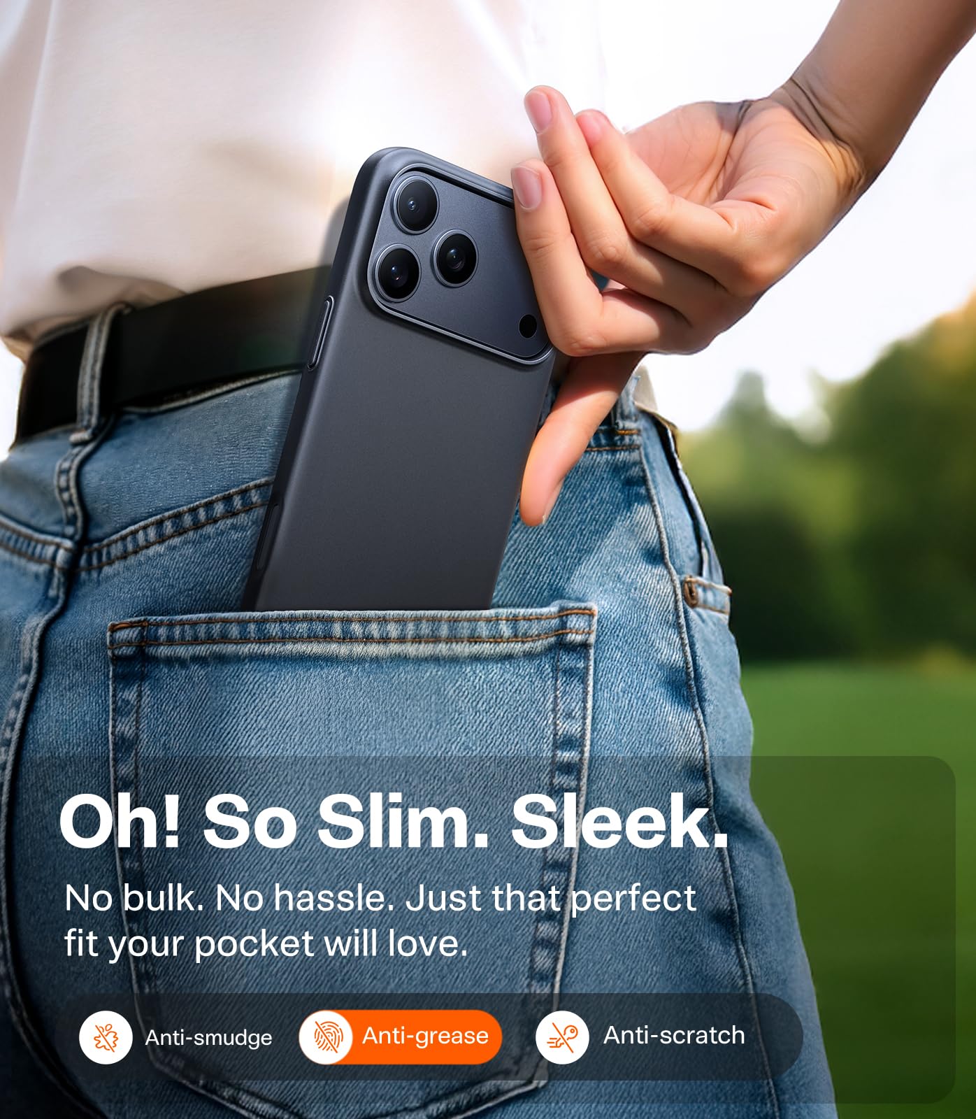 TORRAS Magnetic Slim-Fit for iPhone 17 PRO MAX Case, Ultra-Thin 17 ProMax Phone Case Compatible with MagSafe, Light Anti-Scratch Matte Hard PC Bayer 6.9 inch OriginFit, Matte Black - Image 6