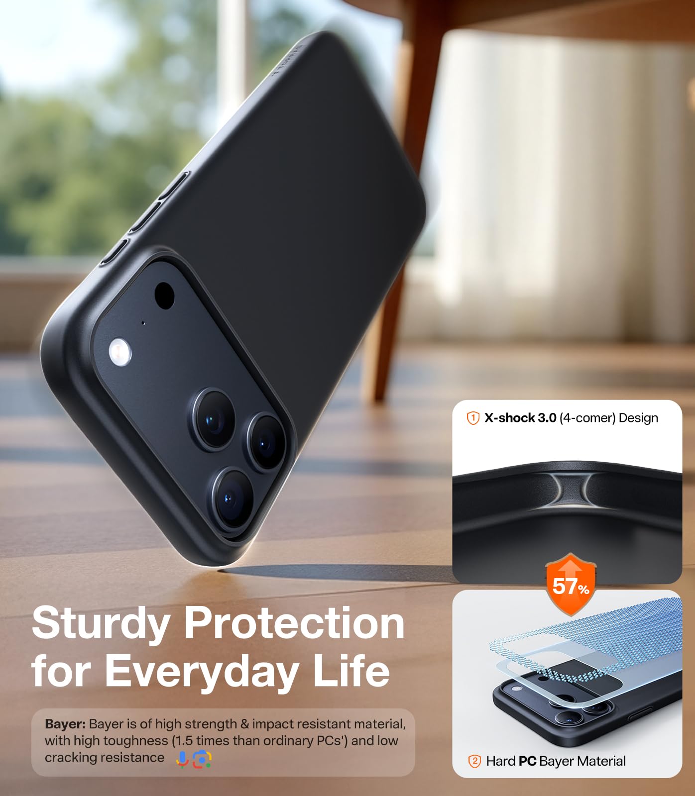 TORRAS Magnetic Slim-Fit for iPhone 17 PRO MAX Case, Ultra-Thin 17 ProMax Phone Case Compatible with MagSafe, Light Anti-Scratch Matte Hard PC Bayer 6.9 inch OriginFit, Matte Black - Image 8