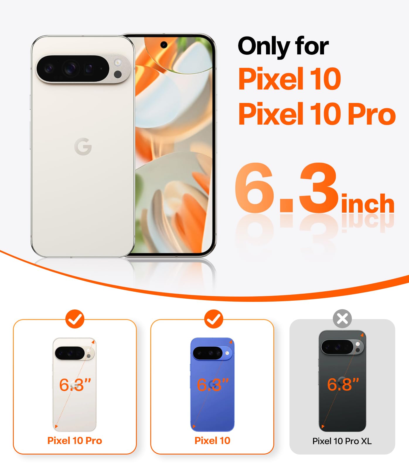 TORRAS Magnetic & Stand for Google Pixel 10 Pro Case/Pixel 10 Case, Fit for MagSafe & Pixelsnap, Mil-Grade Protection, Slim Fit for Pixel 10/10 Pro Phone Case with Flush Kickstand, Translucent Black - Image 9