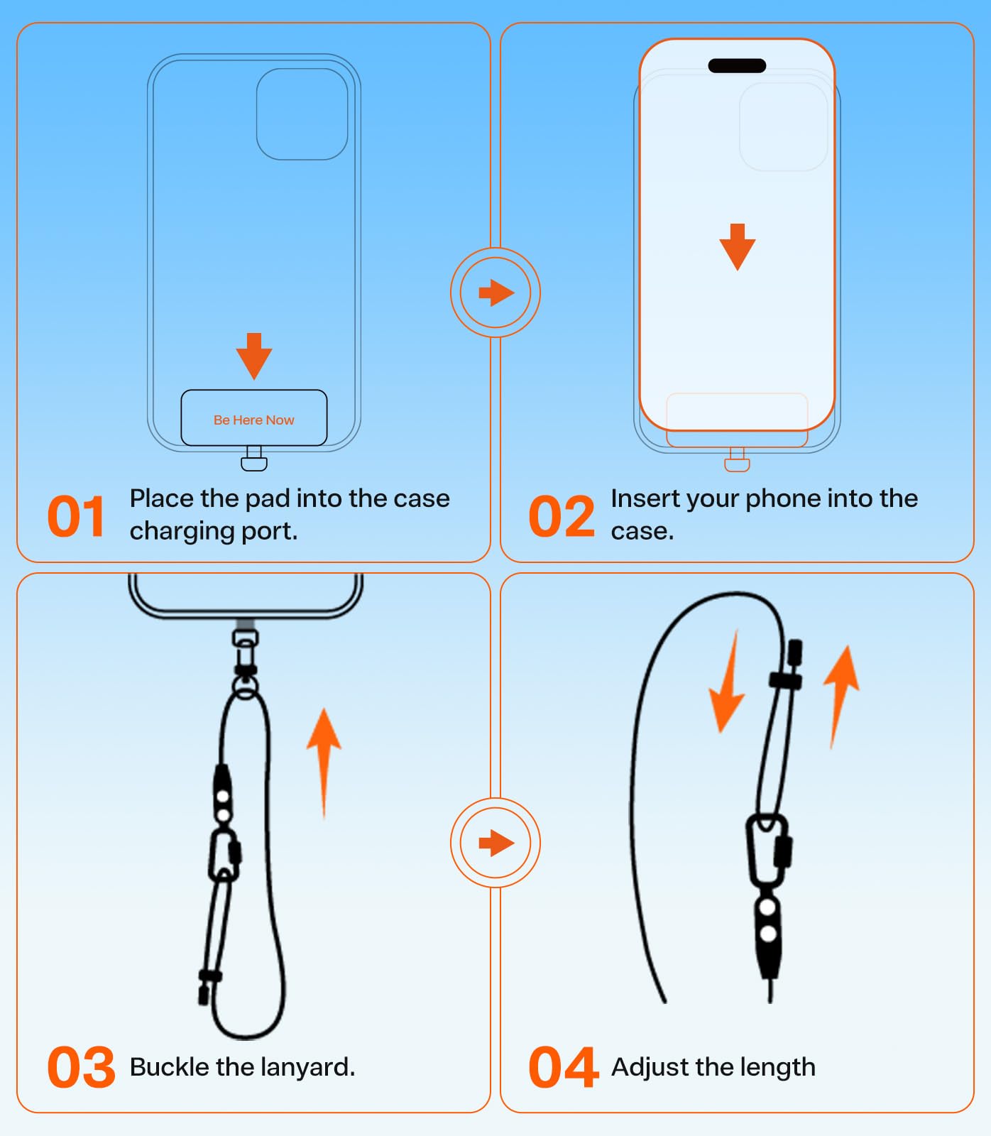 TORRAS Phone Lanyard with Hanging Loops, Adjustable Anti Theft Phone Strap Crossbody for iPhone 17 Pro Max,Skin-Friendly,2 Tabs, Universal Cell Phone Neck Lanyard for Daily & Outdoor Activities, Black - Image 8