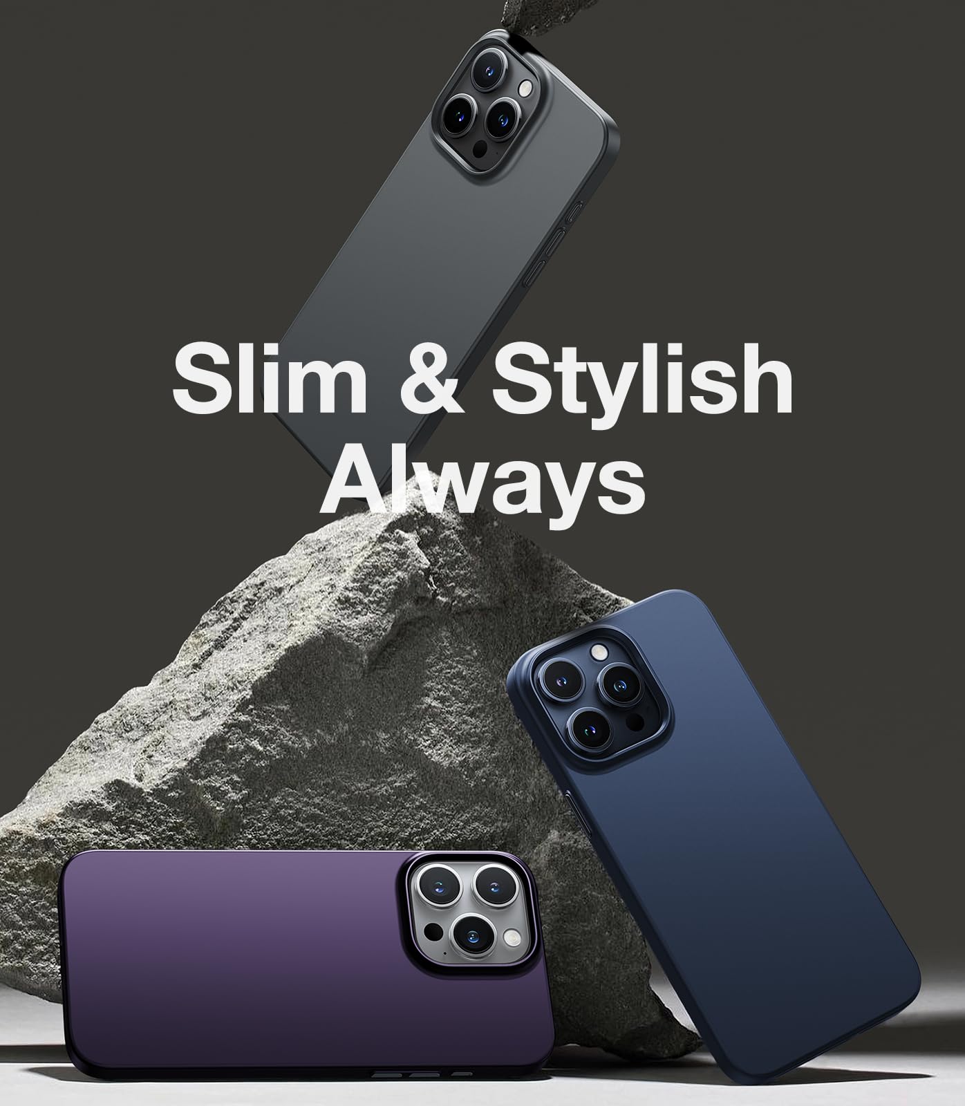 TORRAS Slim Fit Designed for iPhone 15 Pro Max Case 6.7 inch, Ultra-Thin 15 Pro Max Case 2023, Lightweight Hard PC Cover Phone Cases for iPhone 15 ProMax Case Matte Black, OriginFit - Image 6