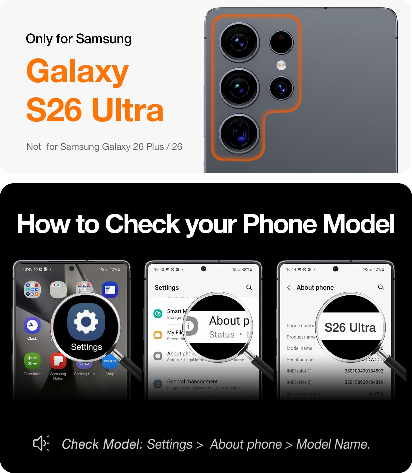 TORRAS Strong Magnetic & Seamless Stand for Samsung Galaxy S26 Ultra Case, Fit for MagSafe, Mil-Grade Drop Protection, Kickstand for Samsung Galaxy S26 Ultra Case, Translucent Back/Black Edge - Image 8