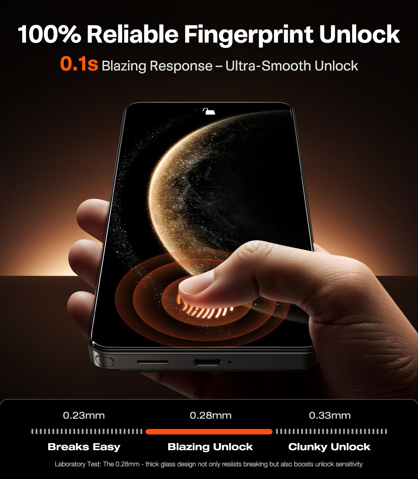 TORRAS Uncrackable for Samsung Galaxy S26 Ultra Privacy Screen Protector [Top 25° Anti Spy] [9H+ Aerospace Tempered Glass] 12Ft Military-Grade Shatterproof Screen Protector S 26 Ultra 6.9" 2-Pack - Image 6