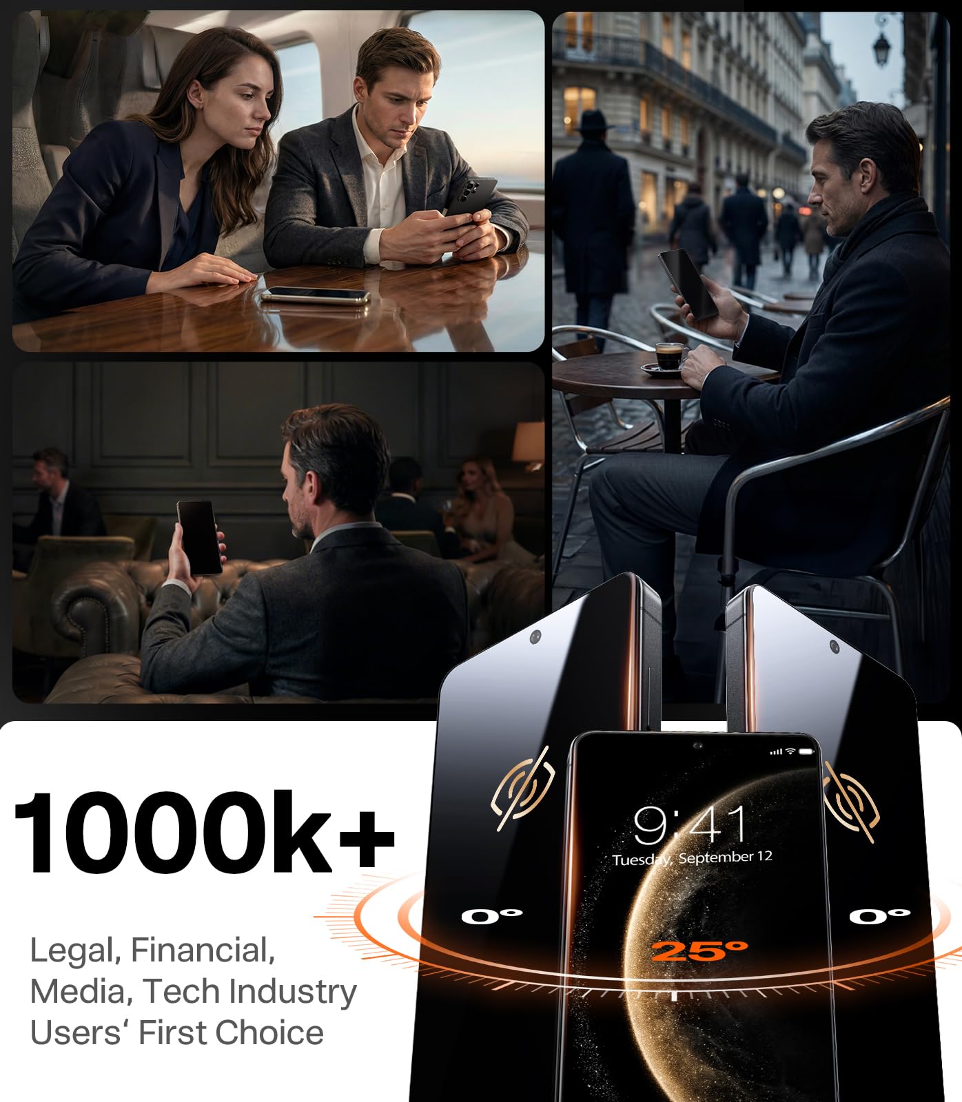 TORRAS Uncrackable for Samsung Galaxy S26 Ultra Privacy Screen Protector [Top 25° Anti Spy] [9H+ Aerospace Tempered Glass] 12Ft Military-Grade Shatterproof Screen Protector S 26 Ultra 6.9" 2-Pack - Image 9